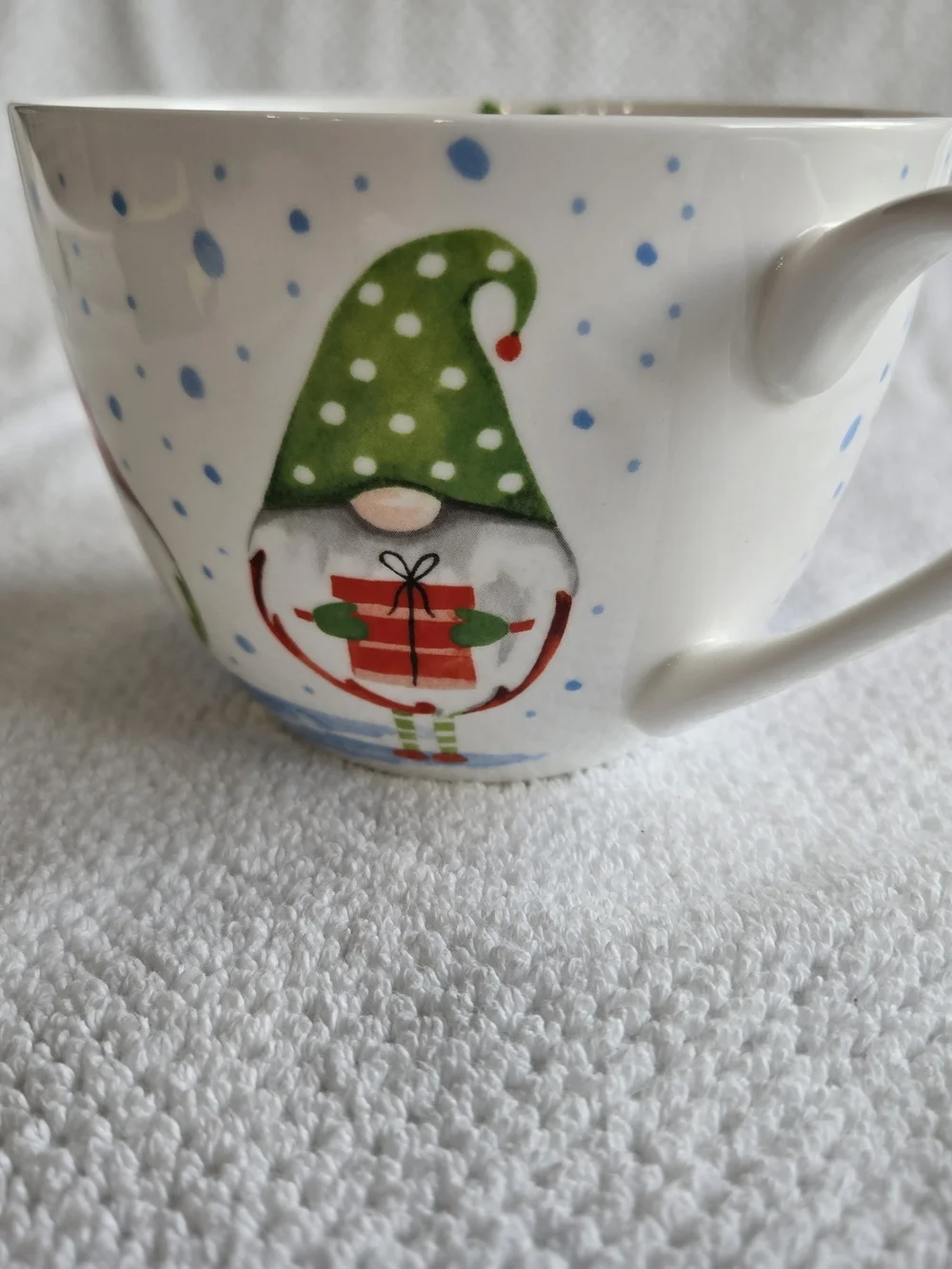 Gnome Holiday Bone China Mug